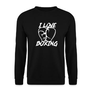 Boxer arts martiaux - Sweat-shirt Unisexe - noir - Devant - Alina (178cm) & Michal (187cm)
