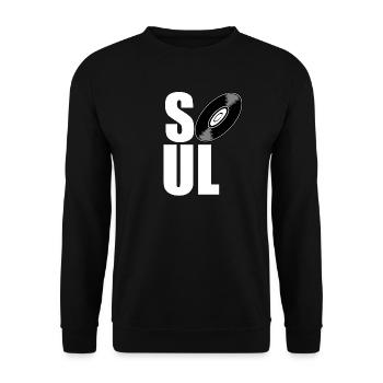 soul - music - Unisex Sweatshirt - black - Front - Alina (178cm) & Michal (187cm)