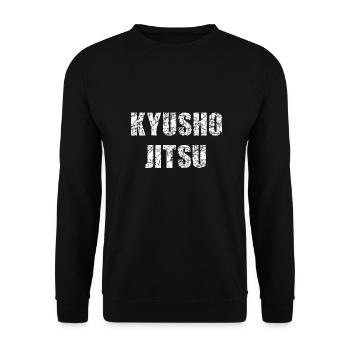 Kyusho Jitsu main poisonous points vitaux noir - Sweat-shirt Unisexe - noir - Devant - Alina (178cm) & Michal (187cm)