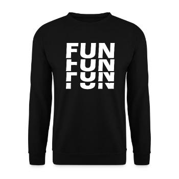 Fun Fun Fun Fun - Unisex Sweatshirt - black - Front - Alina (178cm) & Michal (187cm)