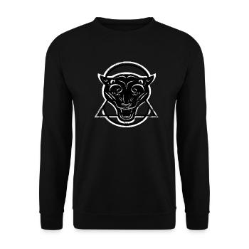 Panther - Unisex Pullover - Schwarz - Vorne - Alina (178cm) & Michal (187cm)