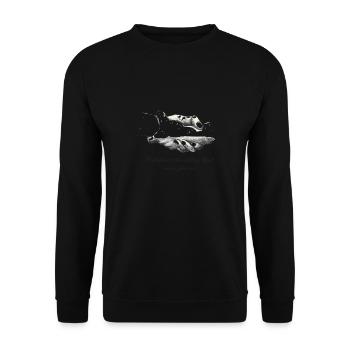 Friendship, amis, amitiés, frères et sœurs, - Sweat-shirt Unisexe - noir - Devant - Alina (178cm) & Michal (187cm)
