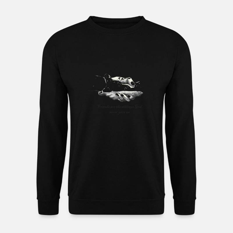 Friendship, Freunde, Freundschaft, Geschwister, - Unisex Pullover - Schwarz