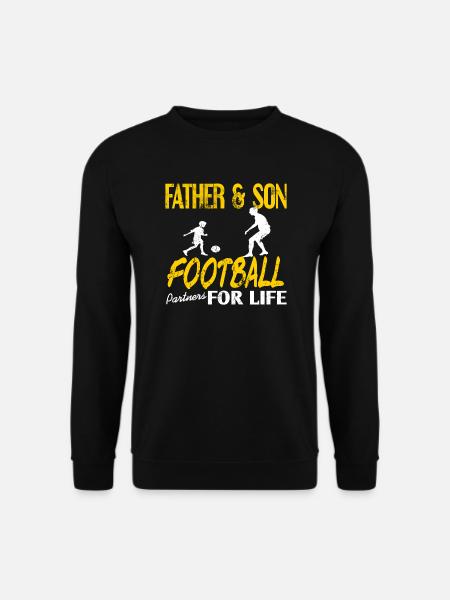 Père fils de football - Sweat-shirt Unisexe - noir