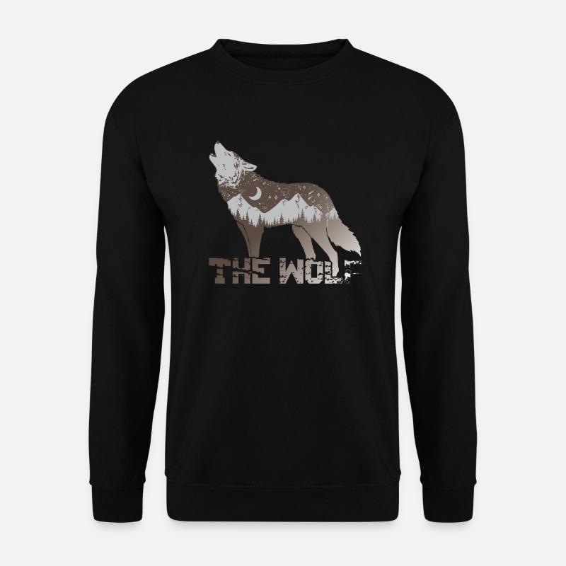 The Wolf - Unisex Sweatshirt - black