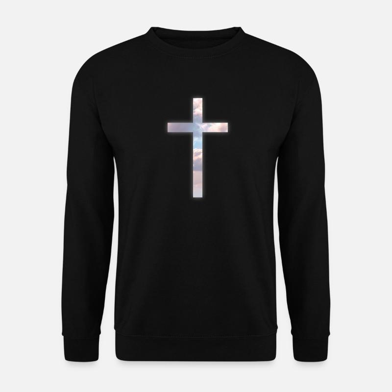 Jesus Christus Bibel Kreuz Glaube - Unisex Pullover - Schwarz