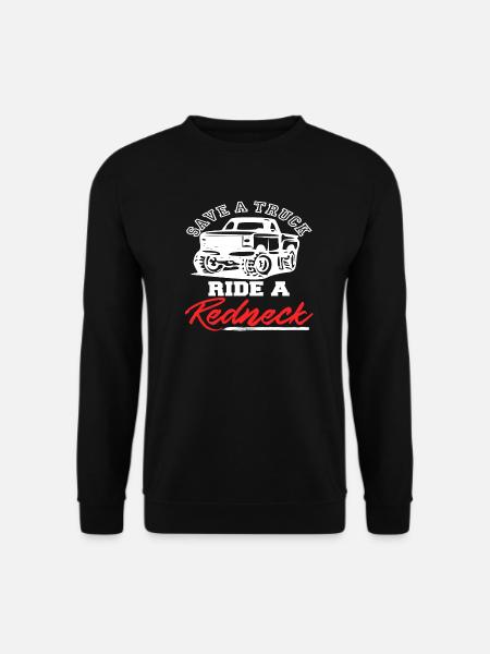 Truck Ride Redneck Geschenkidee Geschenk - Unisex Pullover - Schwarz