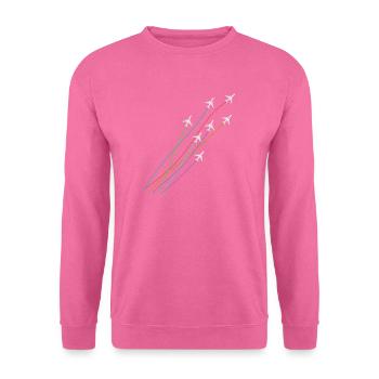 Flugzeugstaffel Fliegerstaffel Formation Flug - Unisex Pullover - Pink - Vorne