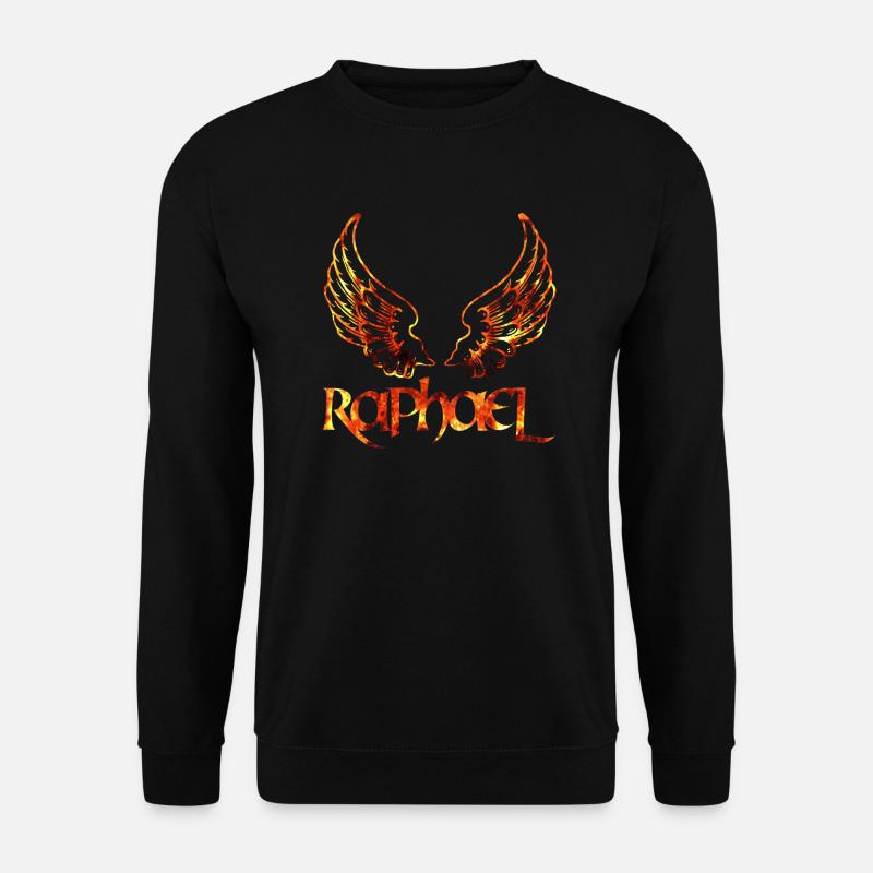 erzengel raphael feuer - Unisex Pullover - Schwarz