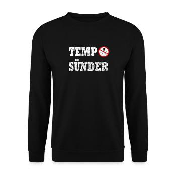 Laser Raser Temposünder Radar Blitzer Geschenk - Unisex Pullover - Schwarz - Vorne - Alina (178cm) & Michal (187cm)