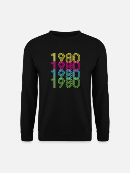 1980s 80s - Unisex Sweatshirt - black