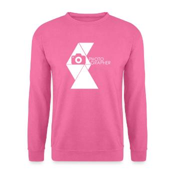 Photographe - Sweat-shirt Unisexe - rose - Devant