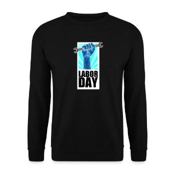 Labor Day Labor Day Holiday - Unisex Sweatshirt - black - Front - Alina (178cm) & Michal (187cm)