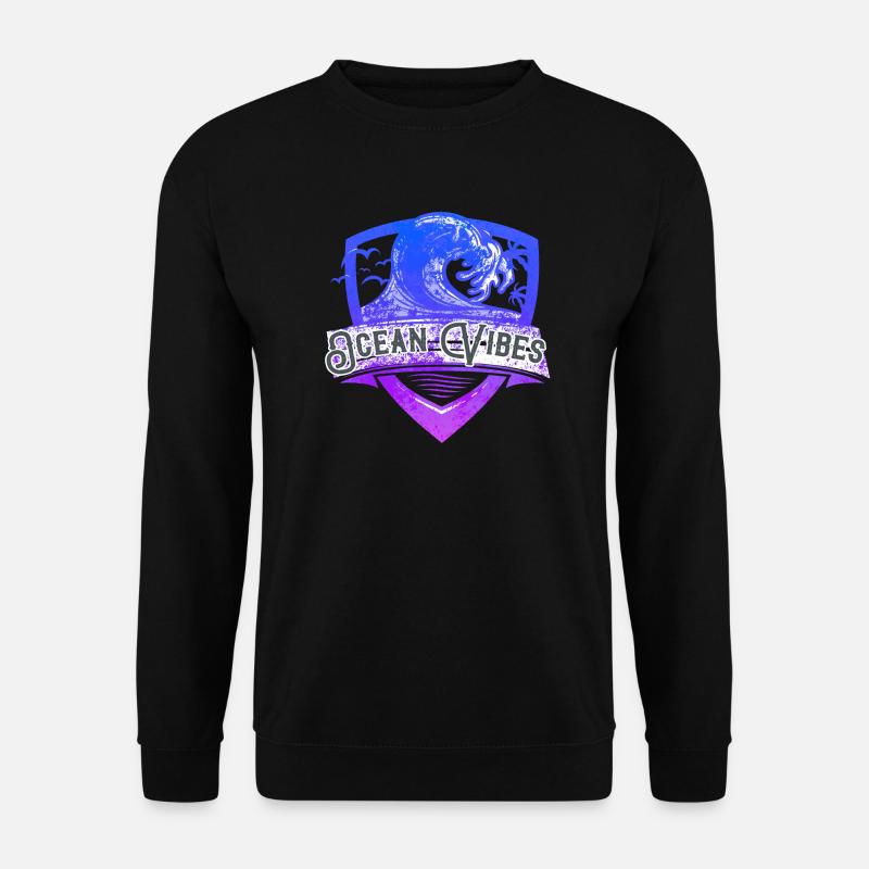 Ocean sea wave - Unisex Sweatshirt - black