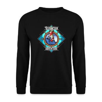 Lighthouse sea ocean - Unisex Sweatshirt - black - Front - Alina (178cm) & Michal (187cm)