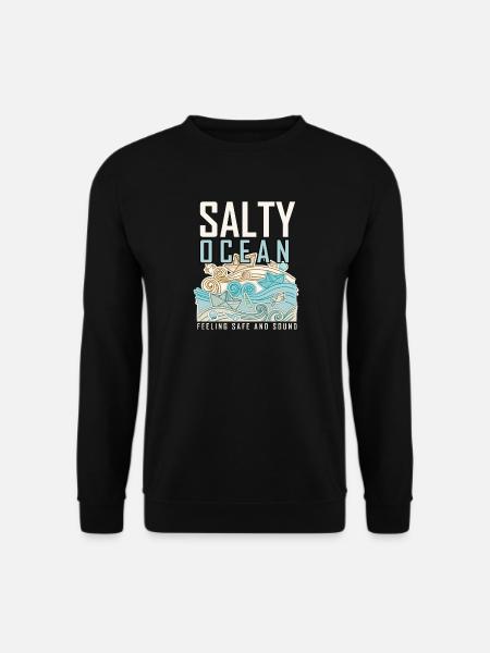 Ocean Meer Wellen - Unisex Pullover - Schwarz