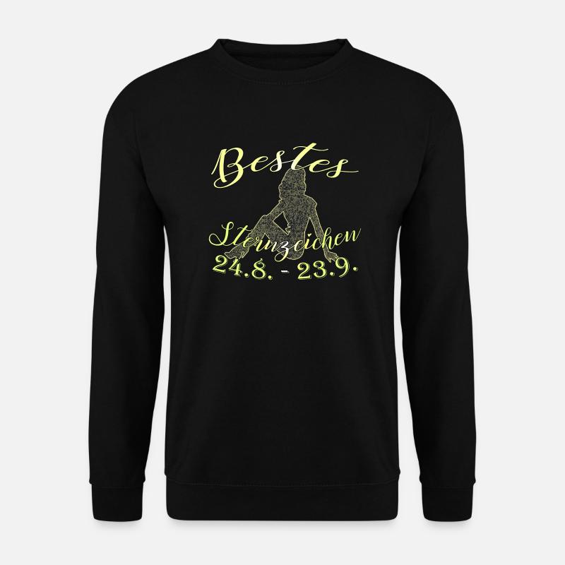 Sternzeichen Jungfrau - Unisex Pullover - Schwarz