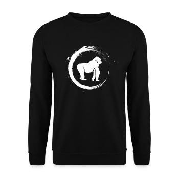 gorilla - Unisex Sweatshirt - black - Front - Alina (178cm) & Michal (187cm)