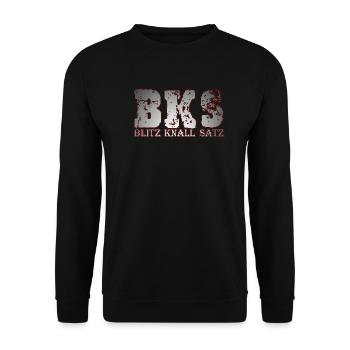 BKS Fireworks Lightning Bang Set - Unisex Sweatshirt - black - Front - Alina (178cm) & Michal (187cm)