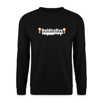 Seidlrallye Seidl Krügerl Sauftour Bier Geschenk - Unisex Pullover - Schwarz - Vorne - Alina (178cm) & Michal (187cm)