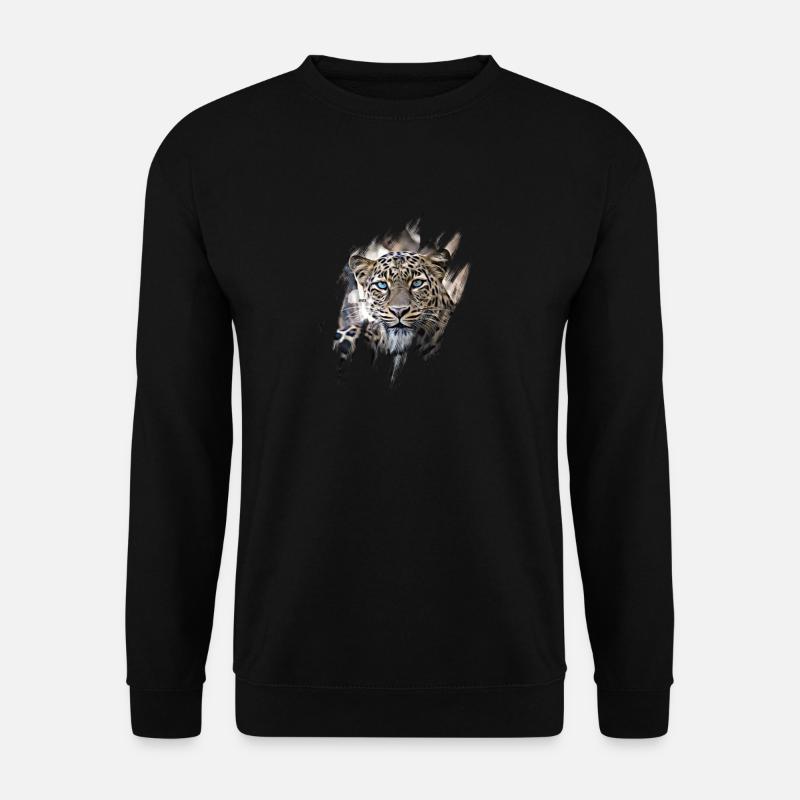 African Leopard - Unisex Sweatshirt - black