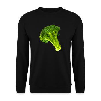 broccoli - Unisex Sweatshirt - black - Front - Alina (178cm) & Michal (187cm)