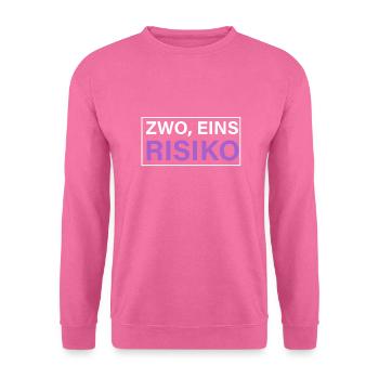 Two risk black - Unisex Sweatshirt - pink - Front