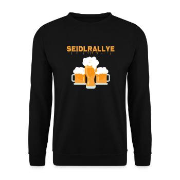 Seidlrallye Seidl Krügerl Sauftour Bier Geschenk - Unisex Pullover - Schwarz - Vorne - Alina (178cm) & Michal (187cm)
