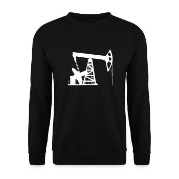 A big machine for drilling for oil - Unisex Sweatshirt - black - Front - Alina (178cm) & Michal (187cm)