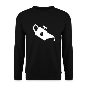 A dirty oil can - Unisex Sweatshirt - black - Front - Alina (178cm) & Michal (187cm)