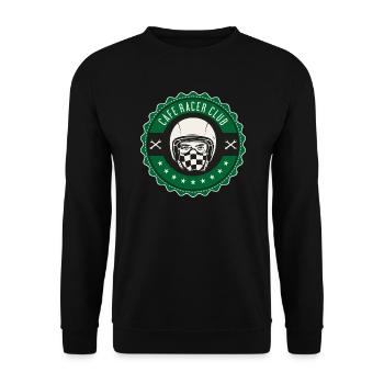 Cafe racer club - Unisex Pullover - Schwarz - Vorne - Alina (178cm) & Michal (187cm)