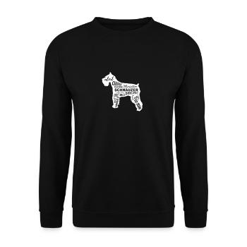 Schnauzer - Unisex Pullover - Schwarz - Vorne - Alina (178cm) & Michal (187cm)