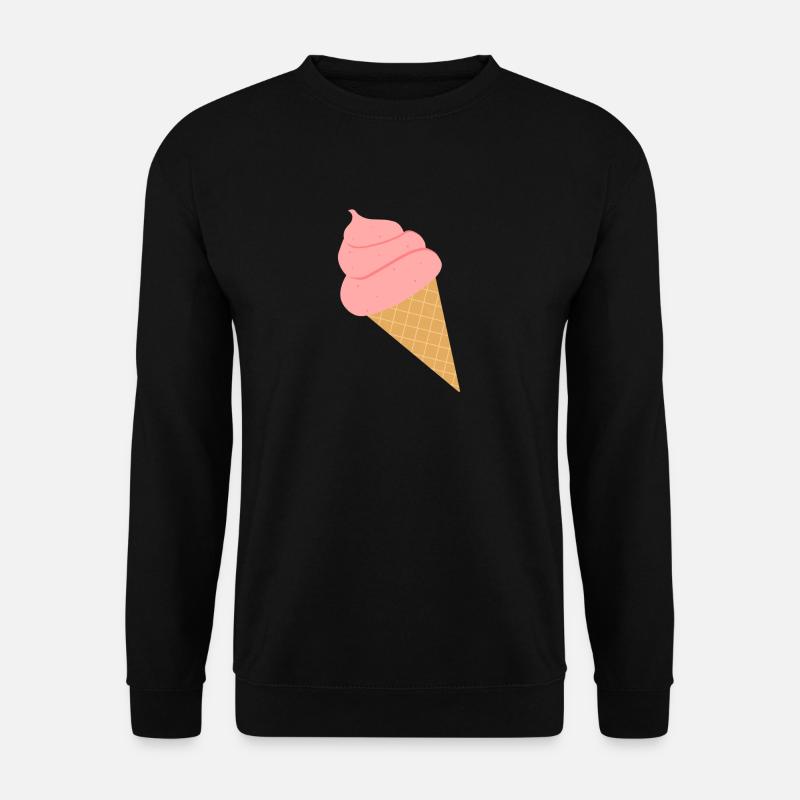 Eis Eiscreme Sommer Softeis Geschenk - Unisex Pullover - Schwarz