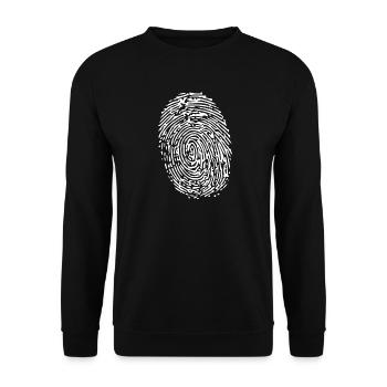 empreinte digitale - Sweat-shirt Unisexe - noir - Devant - Alina (178cm) & Michal (187cm)