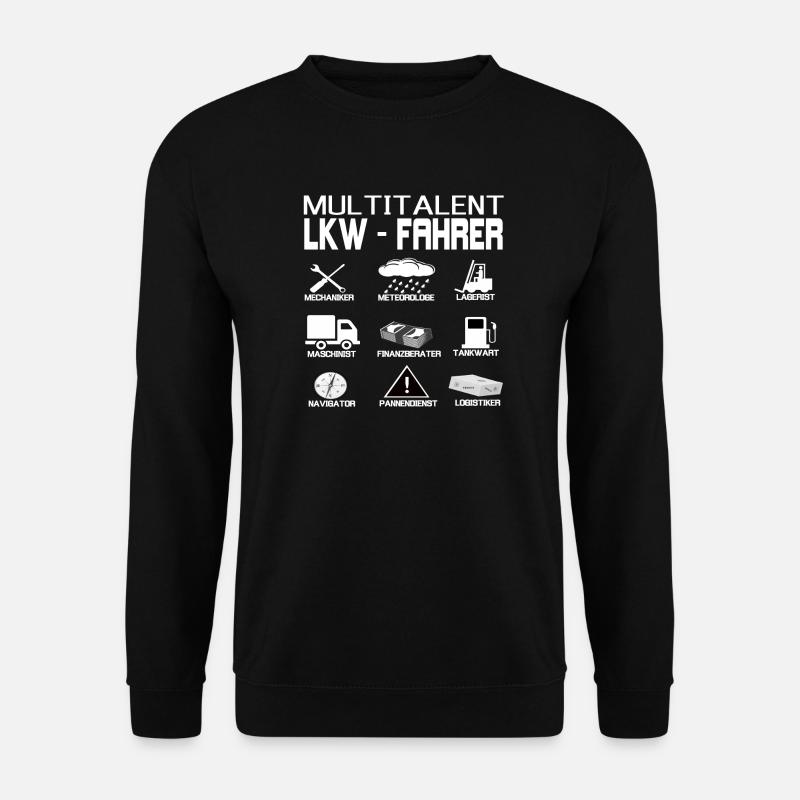LKW Fahrer - Unisex Pullover - Schwarz