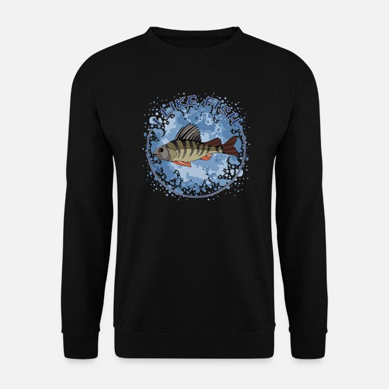 Ich mag Fisch - Unisex Pullover - Schwarz