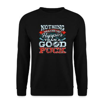 hockey - Sweat-shirt Unisexe - noir - Devant - Alina (178cm) & Michal (187cm)