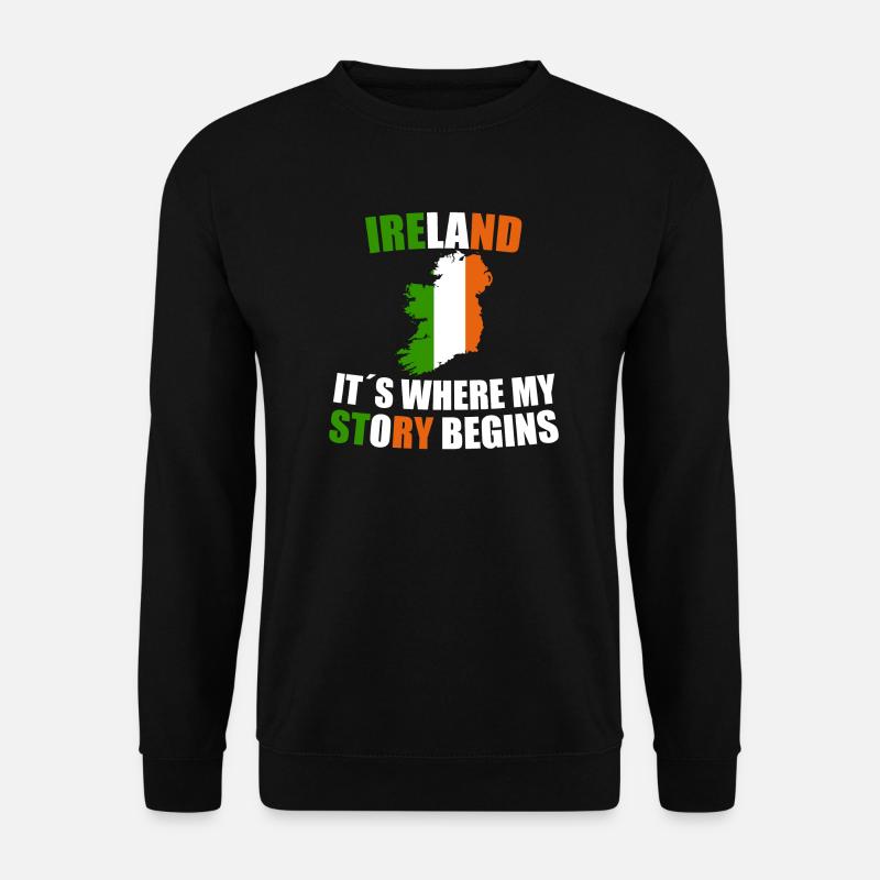 Irland - Unisex Pullover - Schwarz