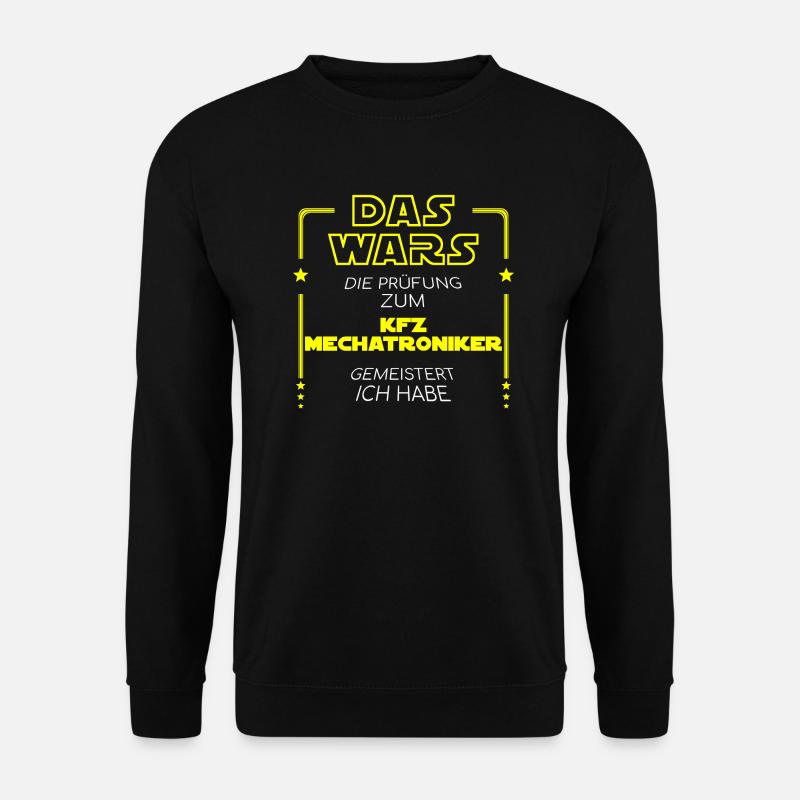 Das Wars Abschluss 2019 KFZ-Mechatroniker Geschenk - Unisex Pullover - Schwarz