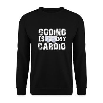 programmer - Unisex Sweatshirt - black - Front - Alina (178cm) & Michal (187cm)