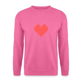 Pixel Heart - Unisex Sweatshirt - pink - Front