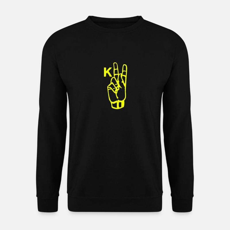 A golden hand signal - Unisex Sweatshirt - black