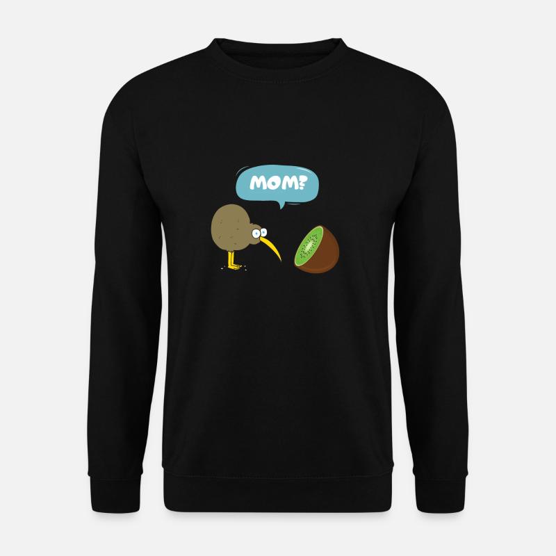 Kiwi Vogel sieht seine Mutter... Kiwi - Unisex Pullover - Schwarz