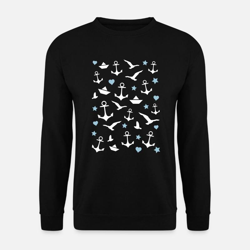 Modèle d'ancrage Maritim - Sweat-shirt Unisexe - noir