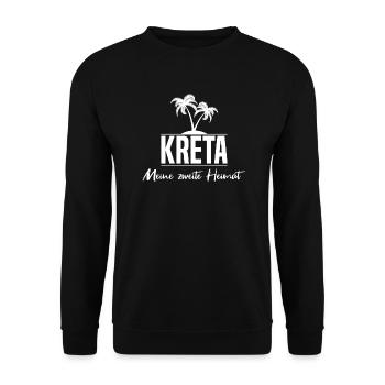 Crète Patrie île Amour Cadeau - Sweat-shirt Unisexe - noir - Devant - Alina (178cm) & Michal (187cm)