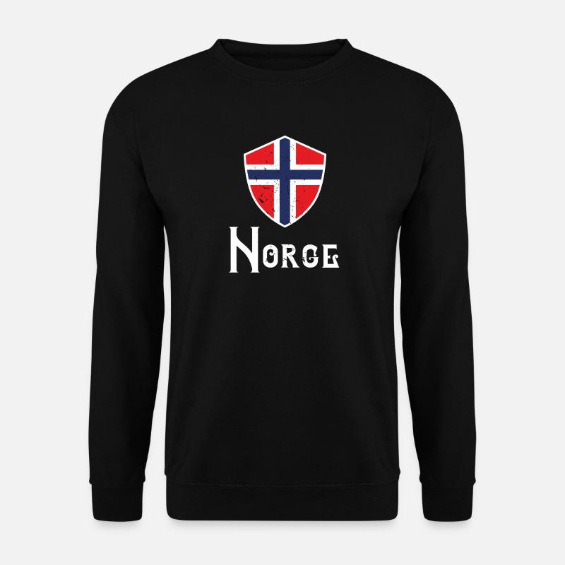Norge Norwergen Geschenk. - Unisex Pullover - Schwarz