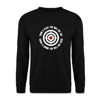 Tireur d’élite Tireurs d’élite Chasseurs - Sweat-shirt Unisexe - noir - Devant - Alina (178cm) & Michal (187cm)