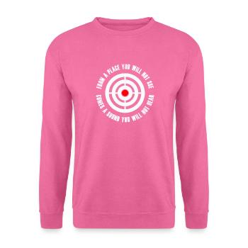 Sniper saying sport shooter hunter - Unisex Sweatshirt - pink - Front