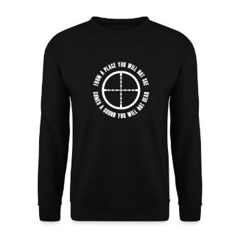 Tireur d’élite Tireurs d’élite Chasseurs - Sweat-shirt Unisexe - noir - Devant - Alina (178cm) & Michal (187cm)