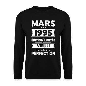 30th Anniversary - March 1995 Perfection - Unisex Sweatshirt - black - Front - Alina (178cm) & Michal (187cm)